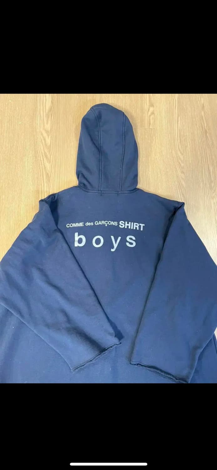 꼼데가르송 보이 후드 집업 네이비 L 상품이미지1