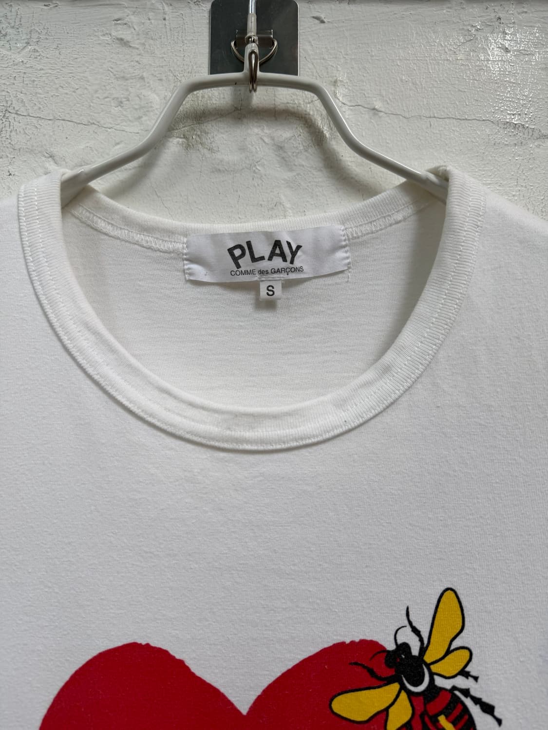 Play Comme des Garcons 프린팅 반팔티 화이트 S 상품이미지2