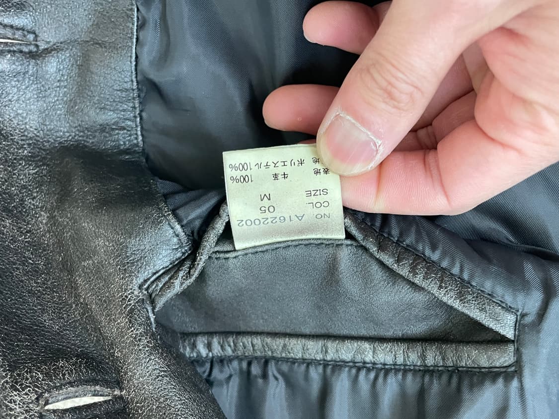 빈티지 양가죽 레더 테일러드 자켓  J03924 상품이미지6