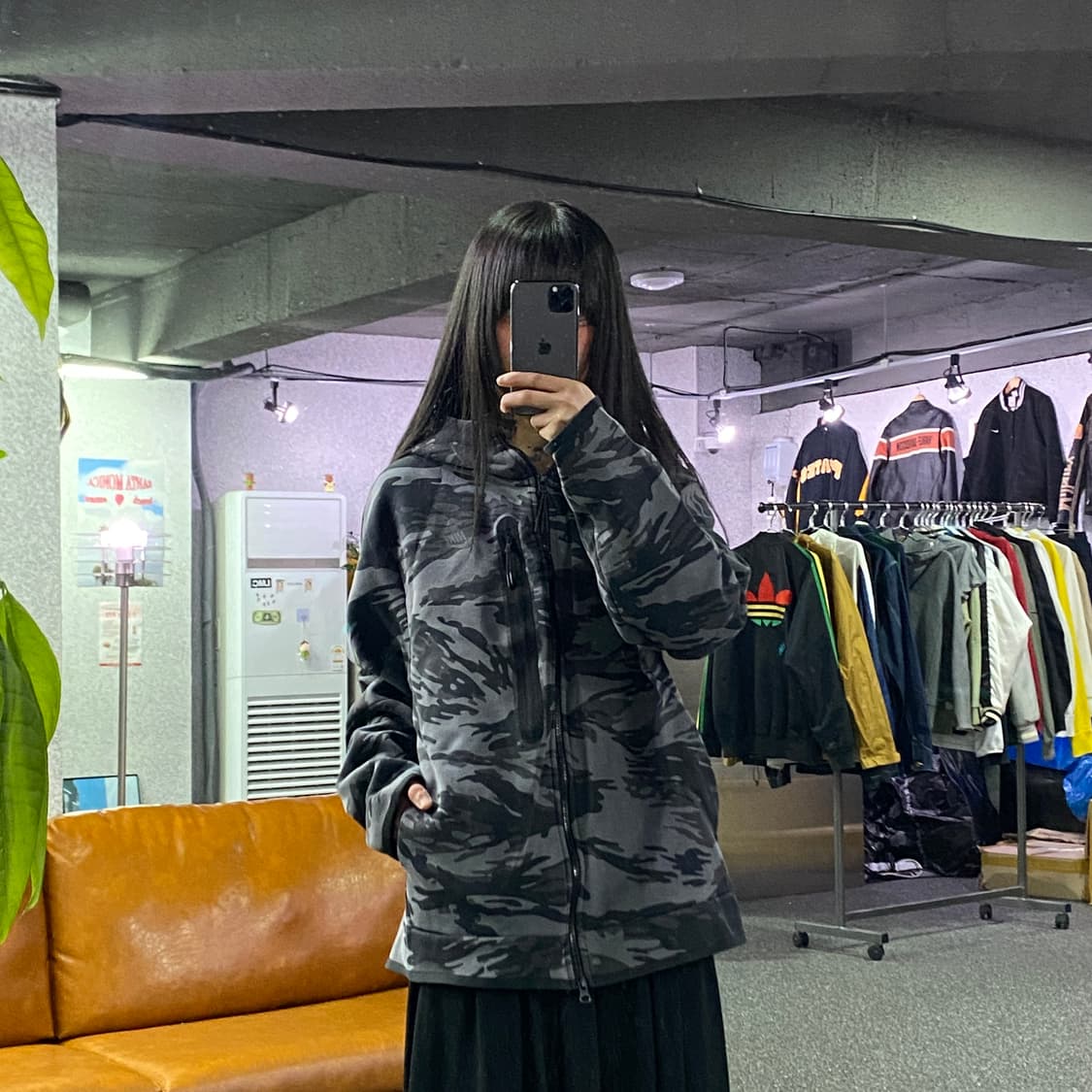 나이키 테크팩 카모 후드집업 B4667 상품이미지1