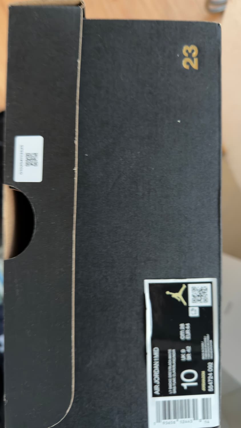 나이키 에어 조던 1 미드 스모크 그레이 uk8 상품이미지3