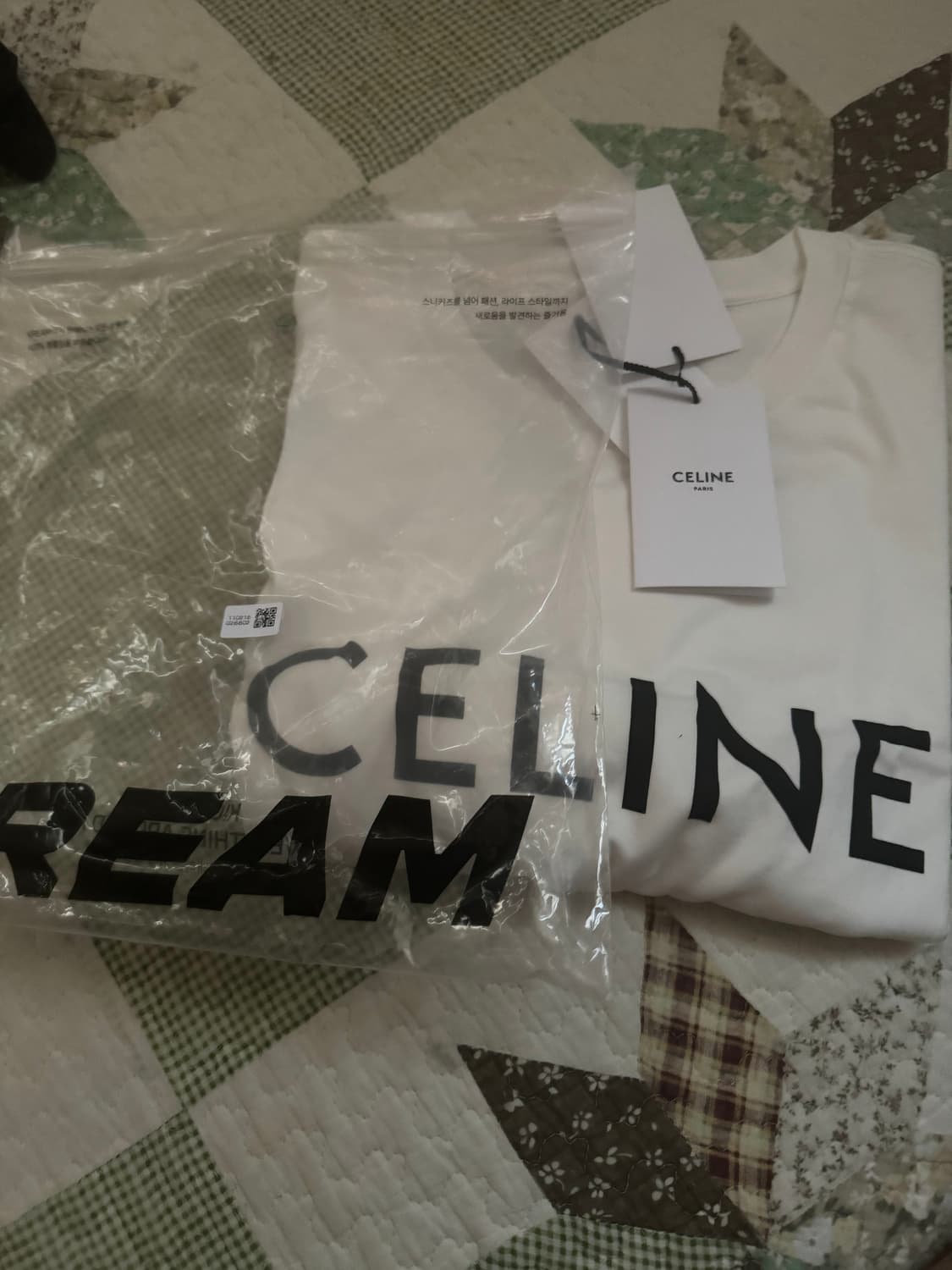 셀린느 루즈 티셔츠 코튼 저지 초크 블랙 XL 상품이미지1