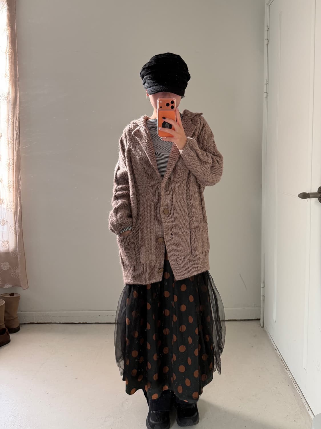 일본빈티지 헤비울 숄카라 가디건 스웨터 상품이미지1