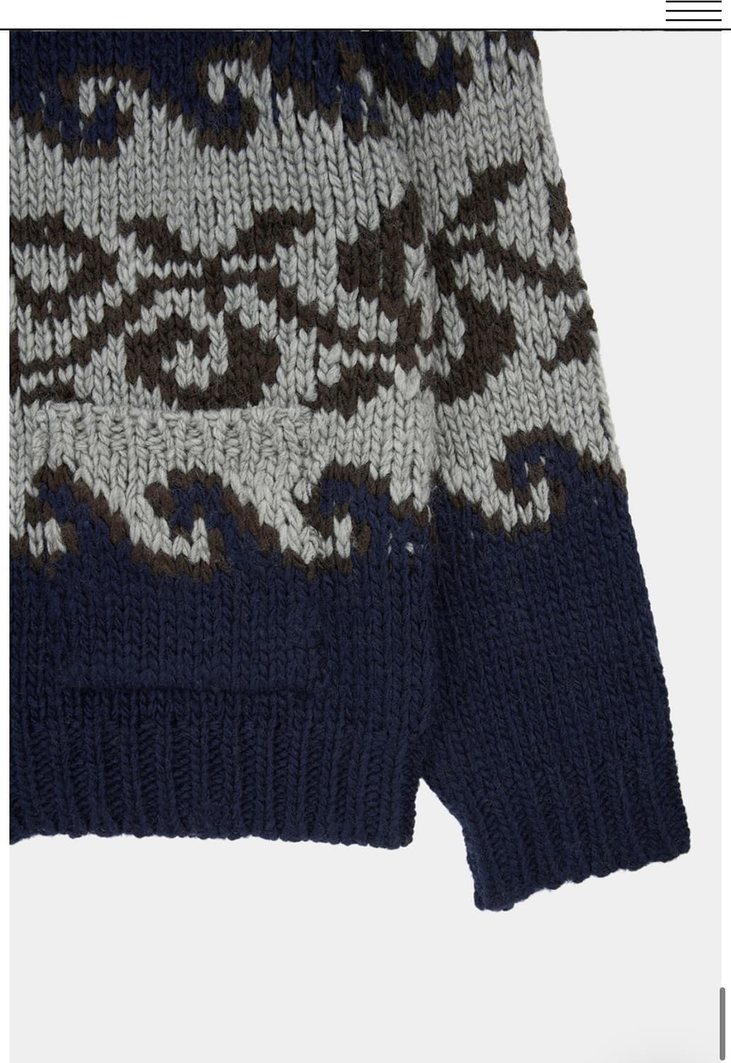 아유서울 노르딕 울 블렌드 포켓 가디건 상품이미지8