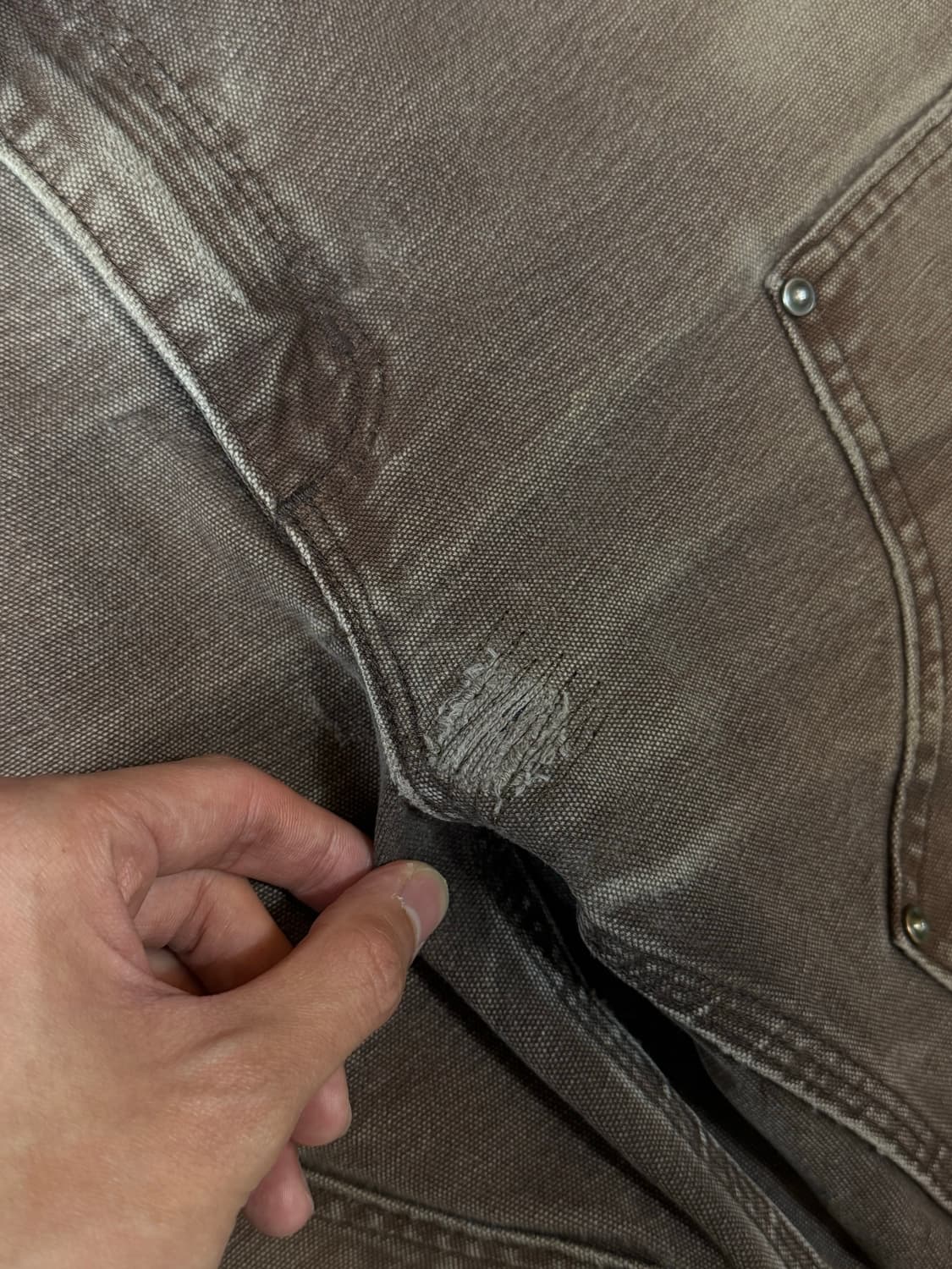 OG 칼하트 더블니 다크브라운 칼하트 B136 DKB 썩블니 상품이미지9