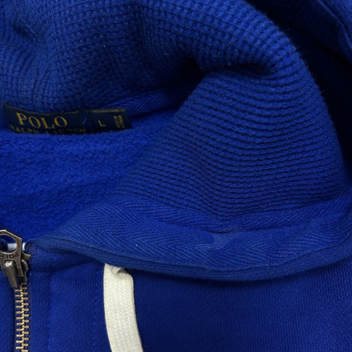 폴로 딥블루 빅포니 헤비 후드집업(L) 상품이미지5