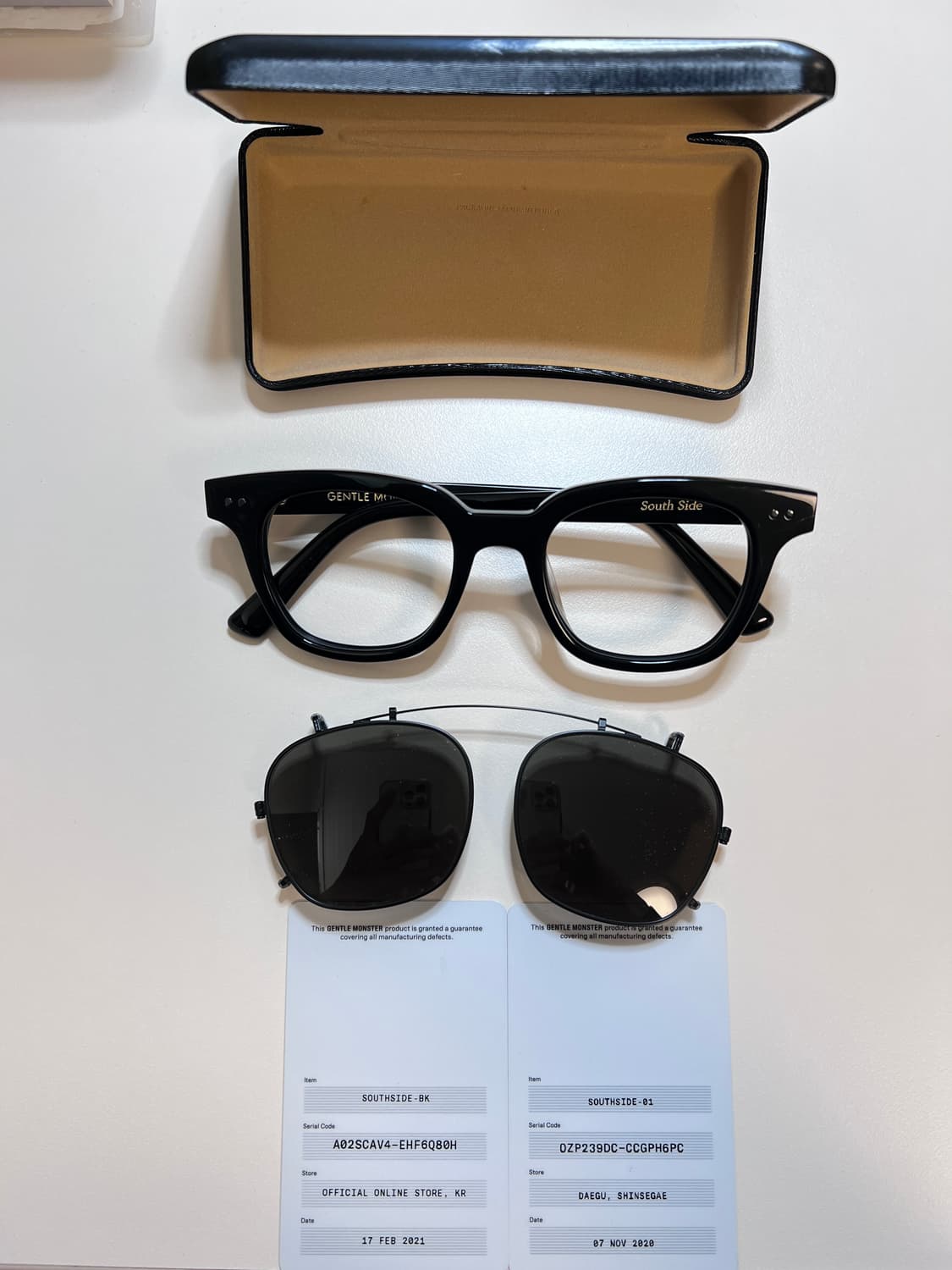 (미사용) 젠틀몬스터 사우스사이드01 + 정품 자외선차단 렌즈 상품이미지2