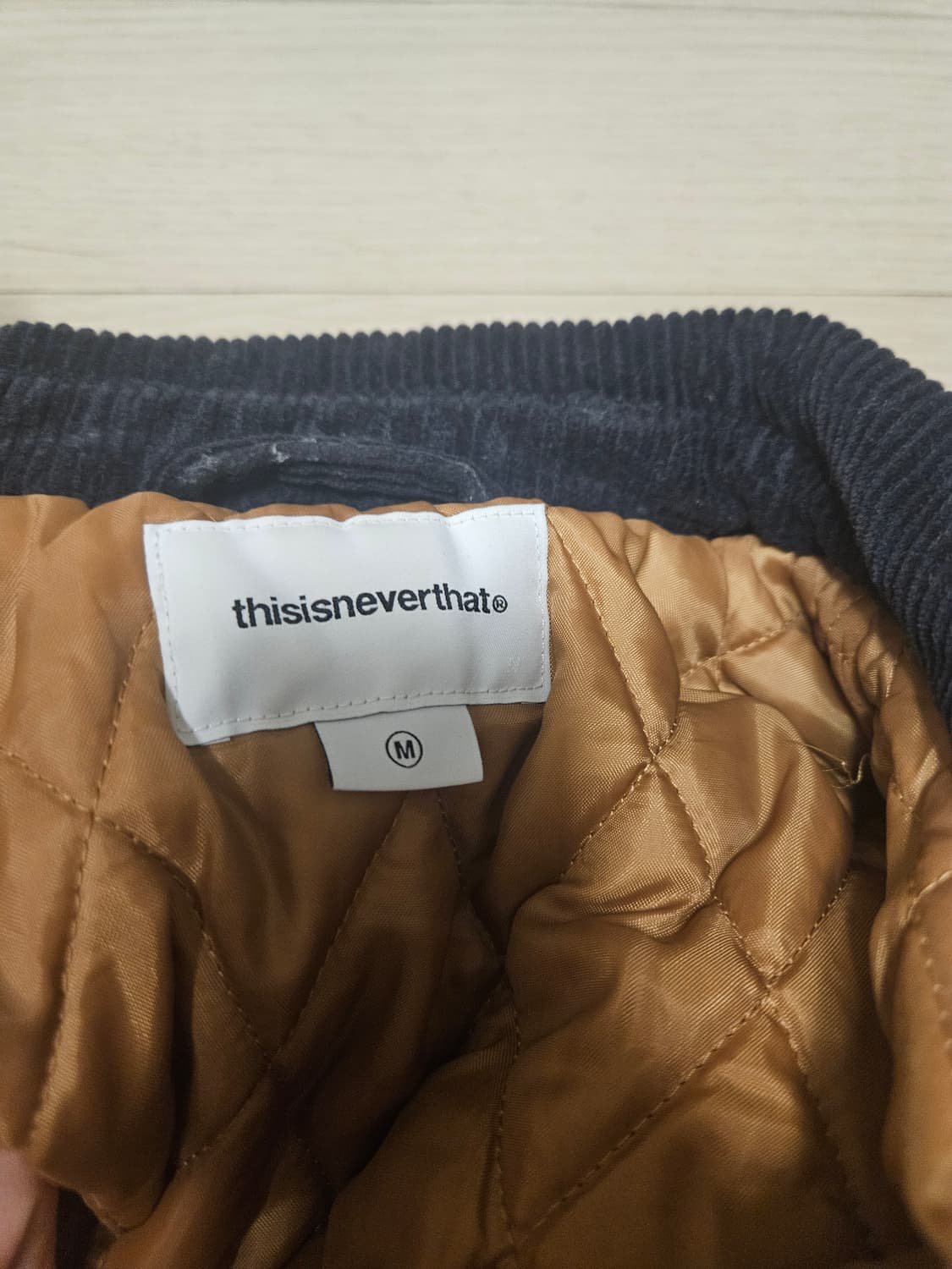 thisisneverthat 코듀로이 바시티 자켓 m 상품이미지4