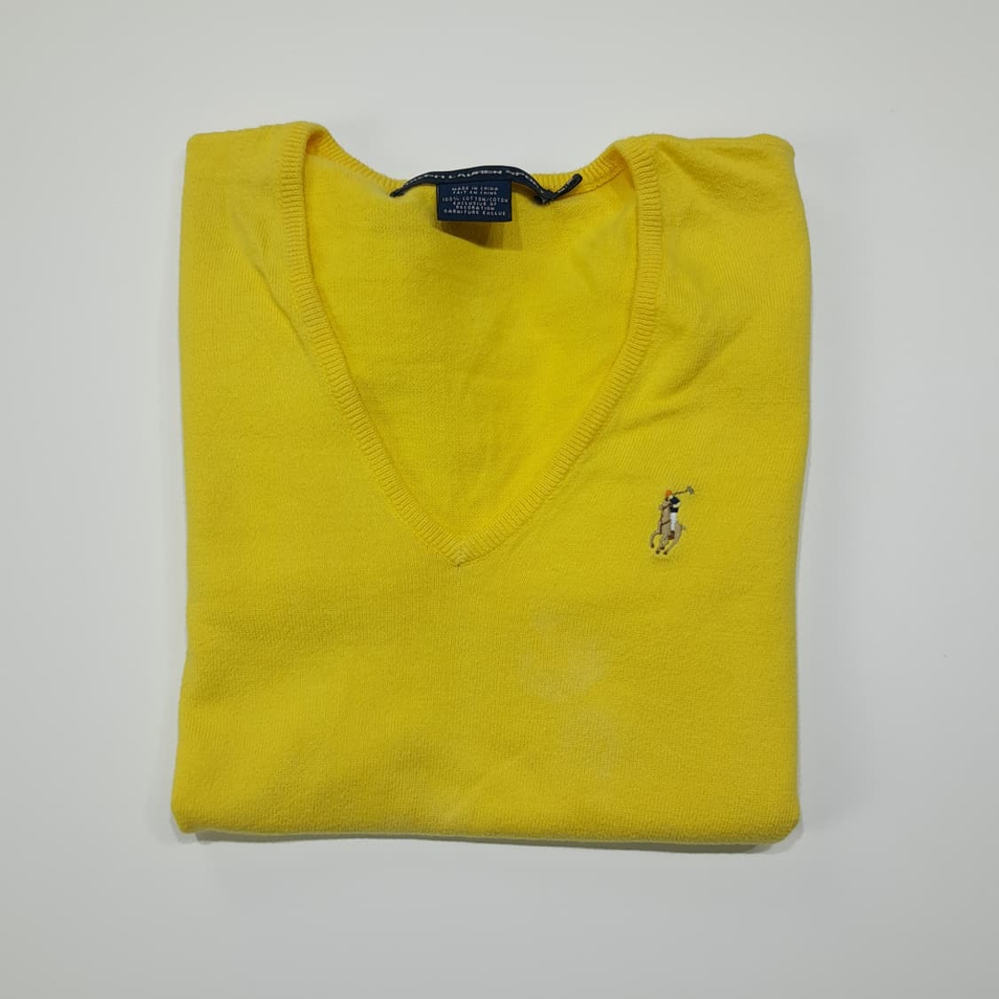 CL123 M 랄프로렌 스포츠 90s-00s 코튼 V넥 니트 상품이미지6