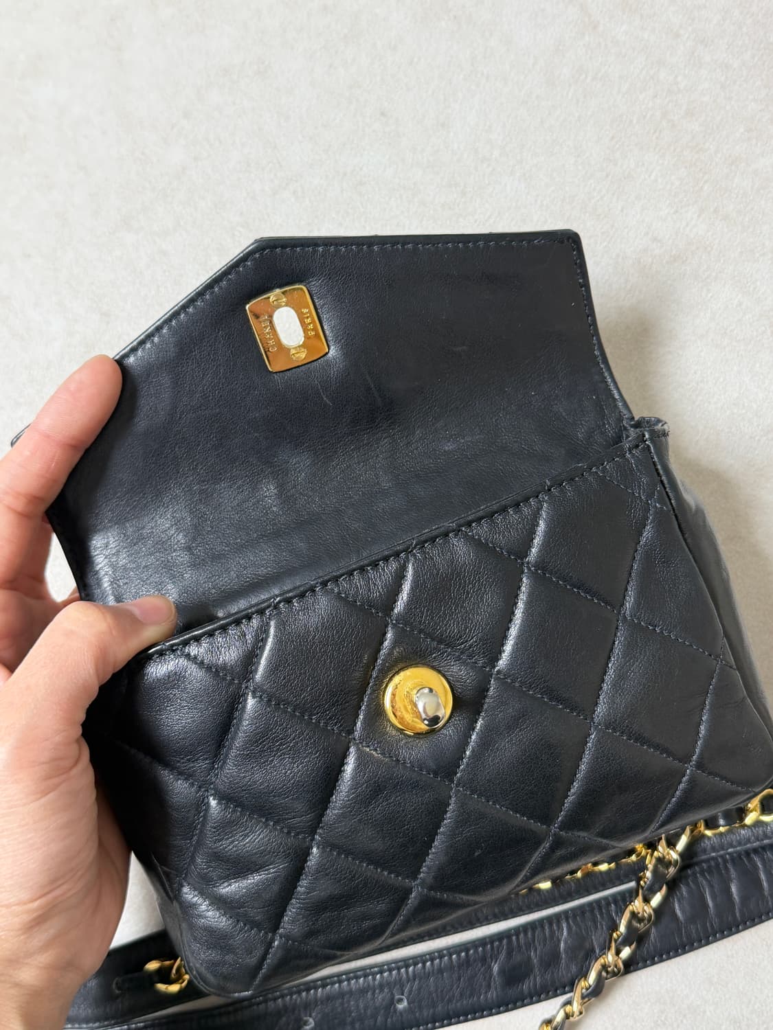 (정품) 샤넬 램스킨 마틀라세 벨트백 상품이미지7