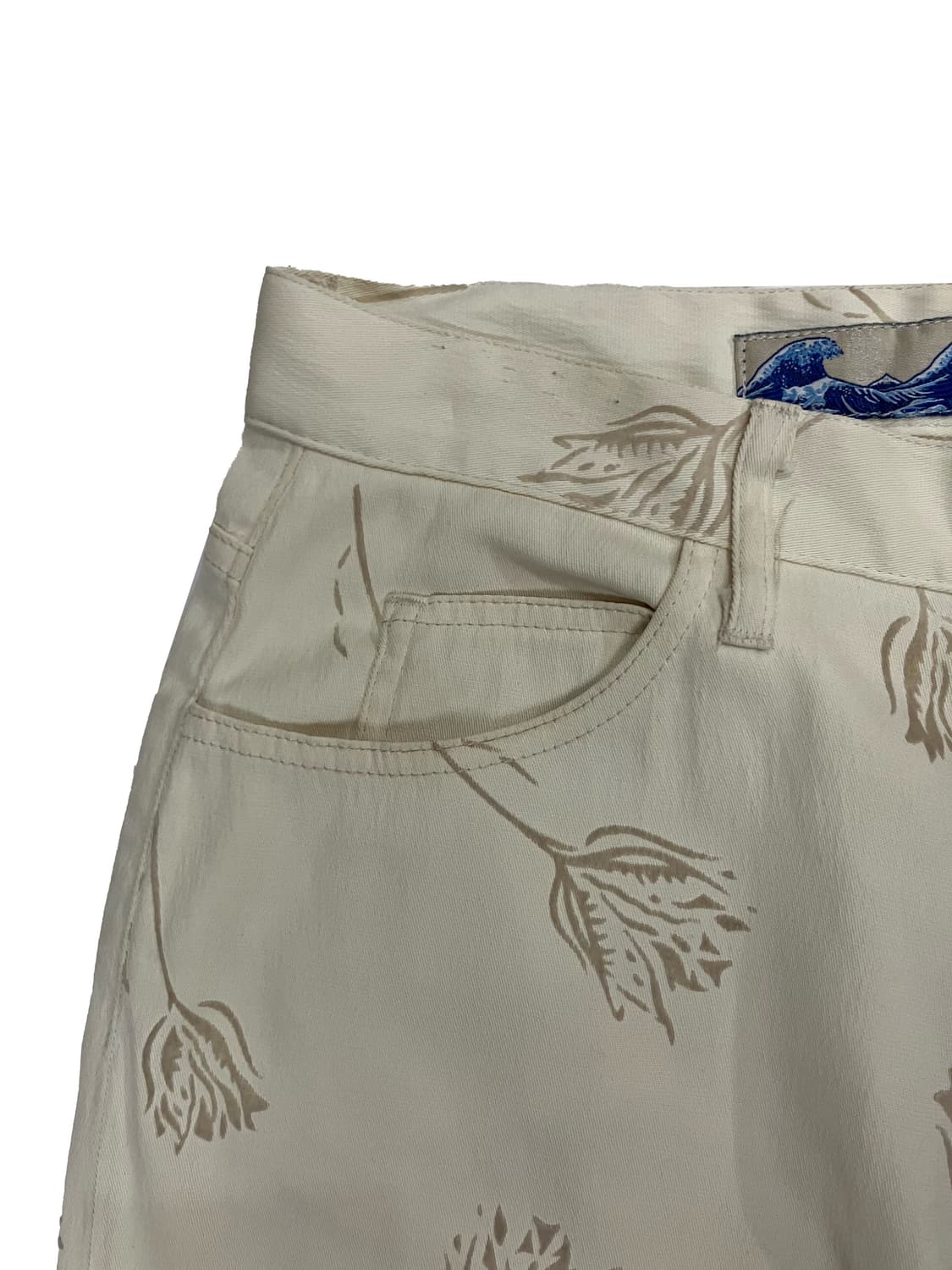 겐조 플라워패턴 코튼 팬츠 27~28인치 상품이미지4