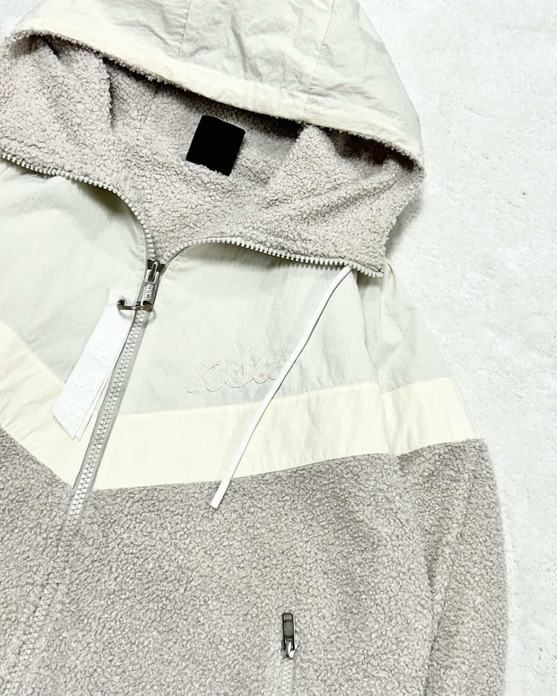 나이키 배색 뽀글이 자켓 상품이미지6