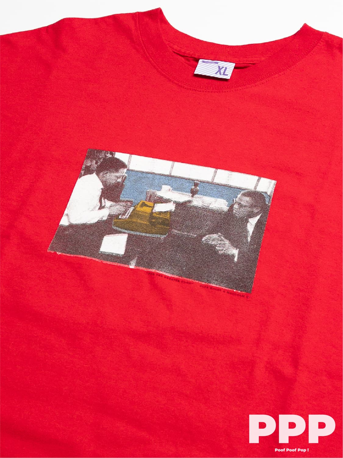 00's 미제 말콤엑스 & 알렉스 헤일리 티셔츠 상품이미지2