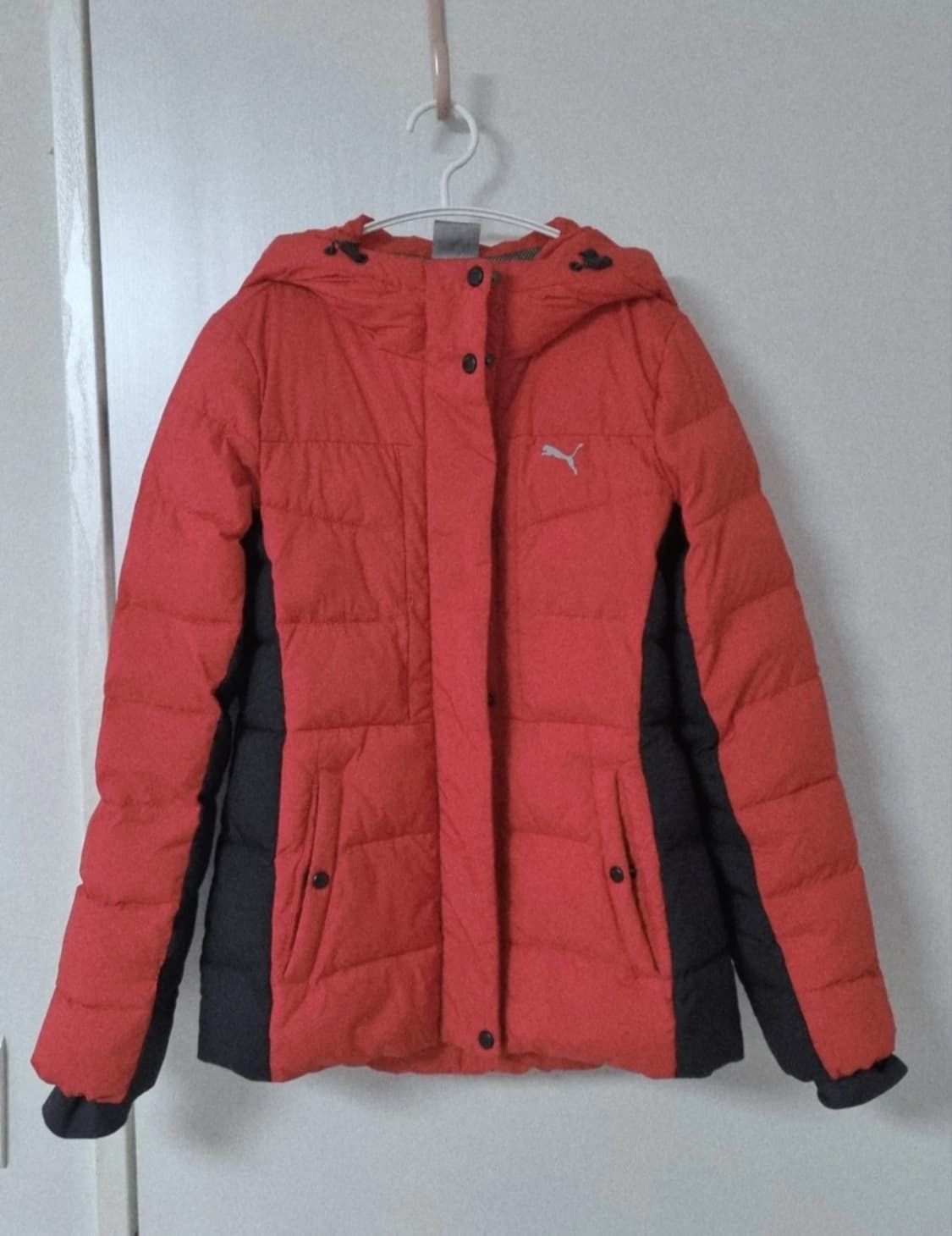 푸마 여성 패딩 점퍼 레드 S, XS 상품이미지1