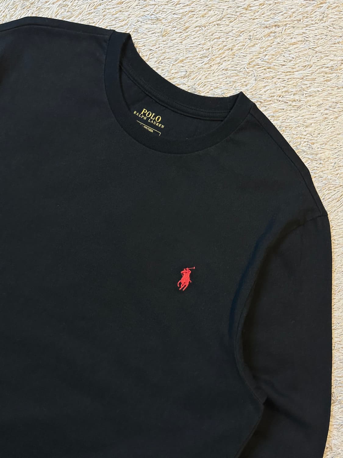 폴로 랄프로렌 POLO 레드포니 롱슬리브 긴팔 티셔츠 블랙 상품이미지2