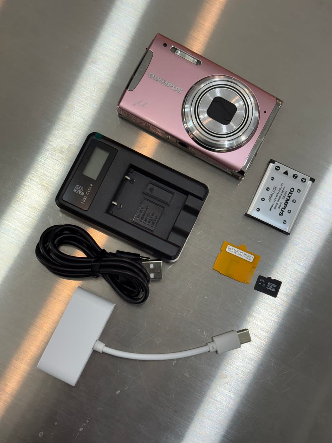 딸기우유)올림푸스 뮤1060 핑크 빈티지디카 상품이미지2