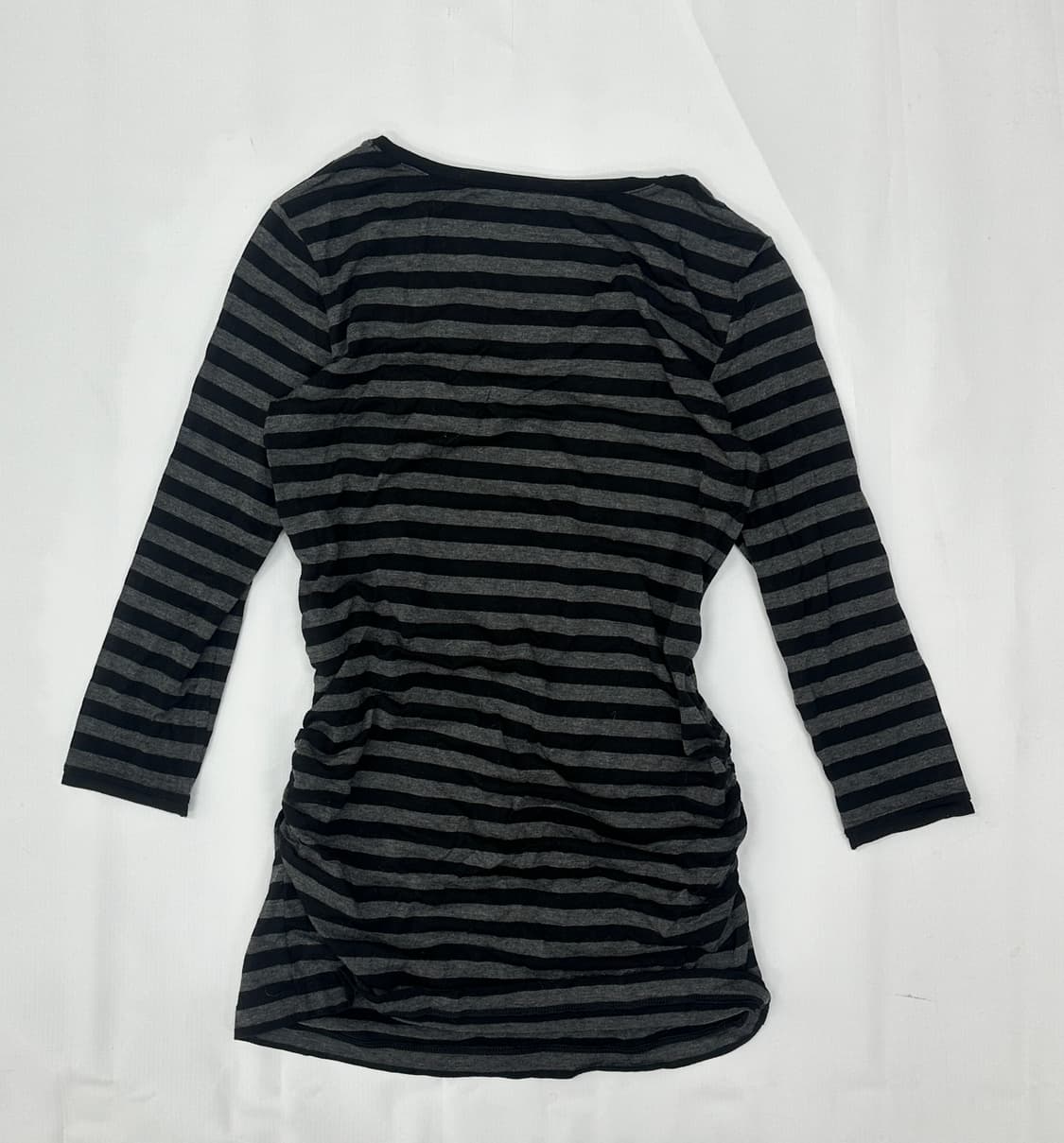 🖤나나깔 사이드 셔링 7부 롱 티셔츠🖤스프라이트 단가라 레이어드 상품이미지4