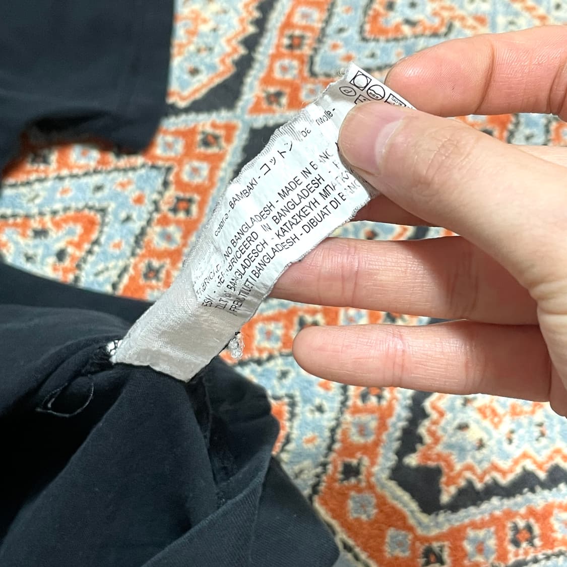 자라 에센셜 릴랙스핏 블랙 무지 반팔티 여성XL 상품이미지4