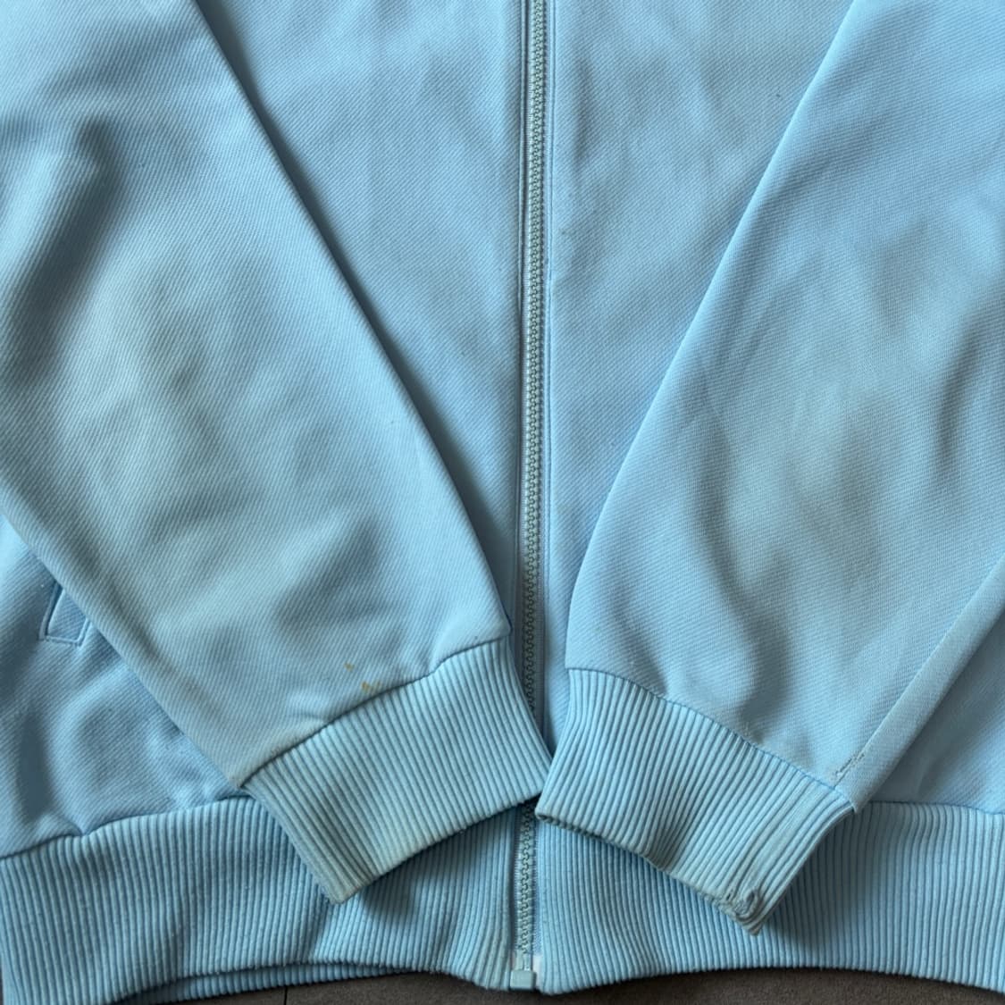 70s Adidas 70년대 생산 아디다스 스카이블루 져지 자켓 상품이미지8