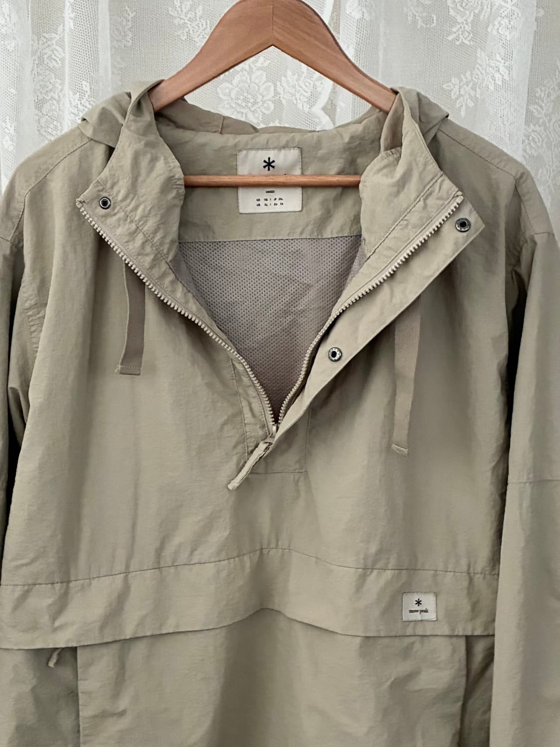 110) 스노우피크 캠플 아노락 자켓 베이지 상품이미지4