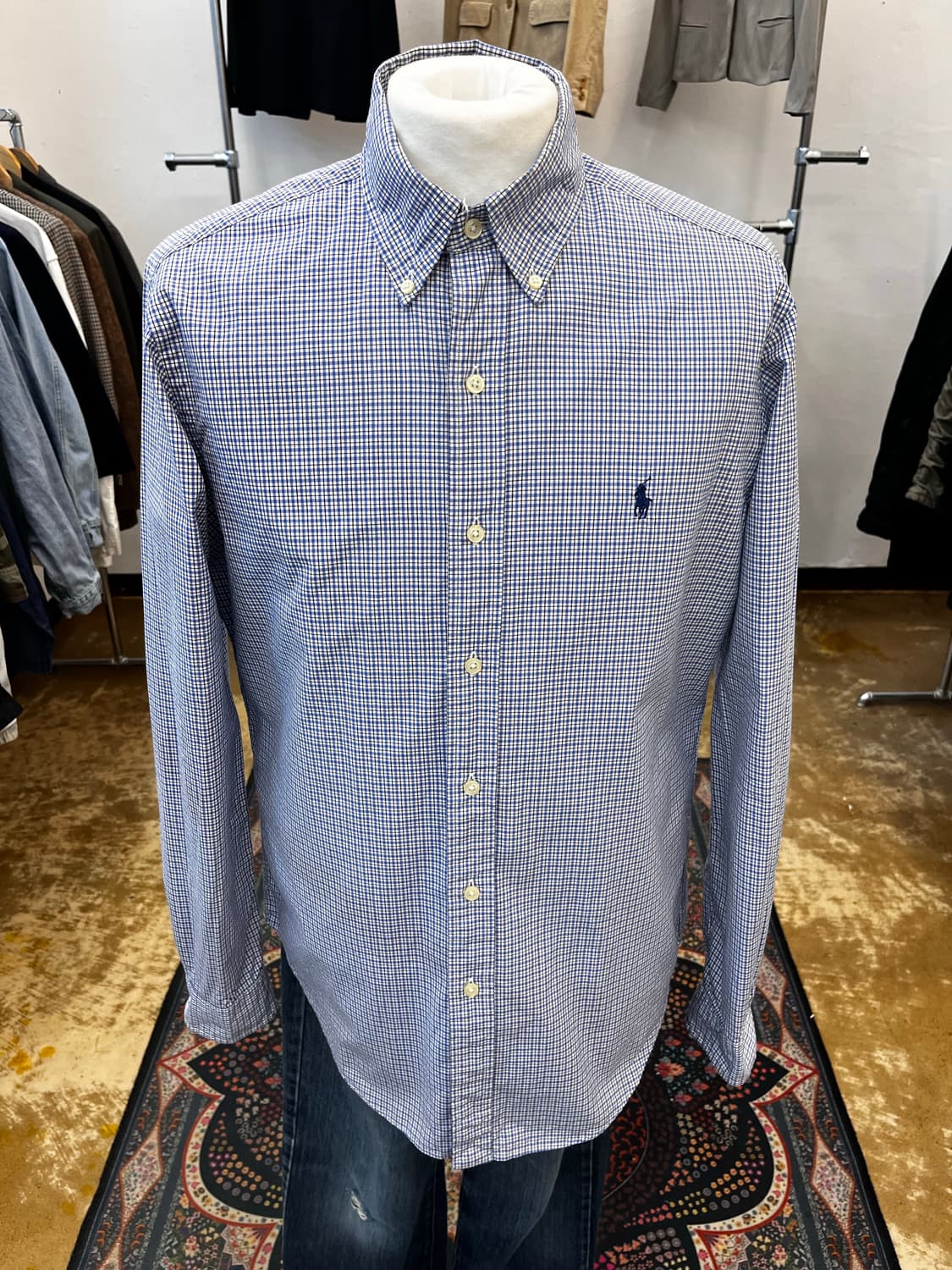 폴로 랄프 로렌 클래식핏 체크 셔츠 상품이미지2