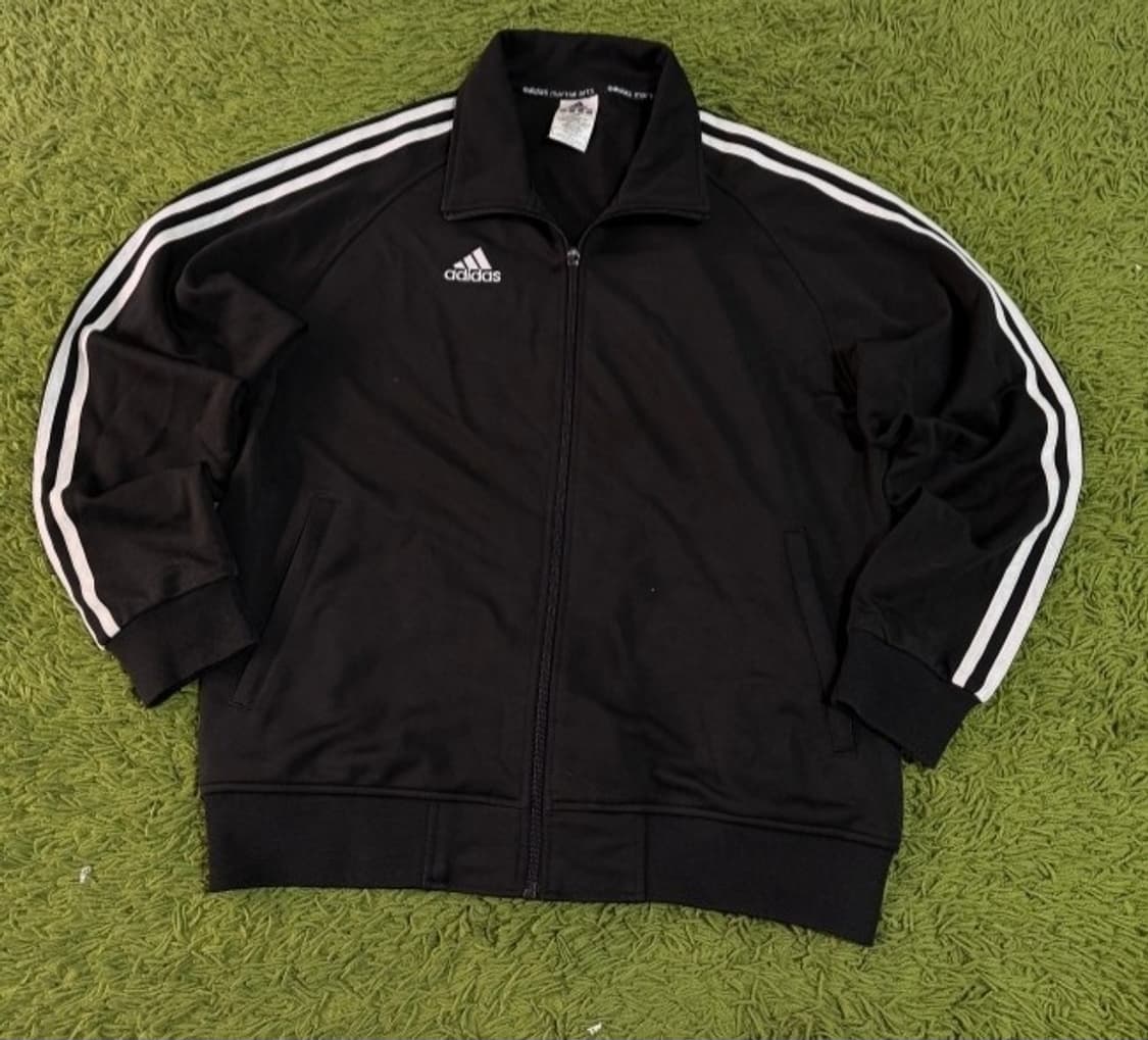 아디다스 블랙 검정 트랙탑 져지집업 100/L 상품이미지1