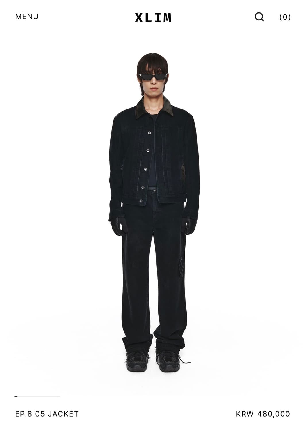 Xlim EP.8 05 데님 자켓 블랙 엑슬림 상품이미지1