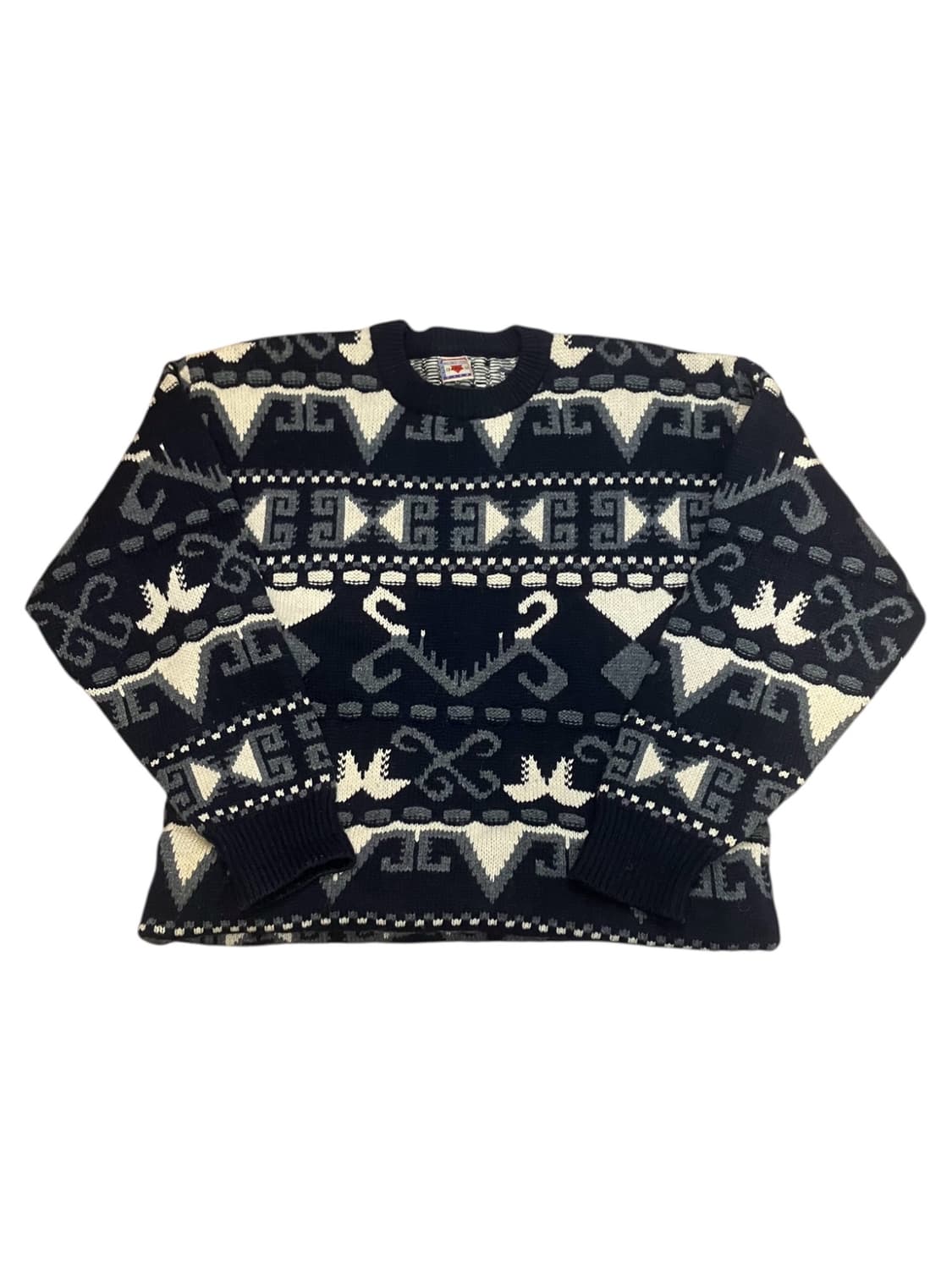 빈티지 무늬 니트 네이비 #csz2328 상품이미지3