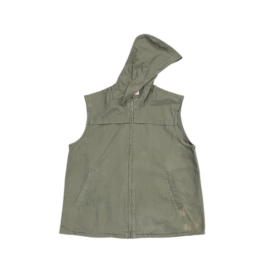 Lovelivelife 카키 후드 베스트 상품이미지2