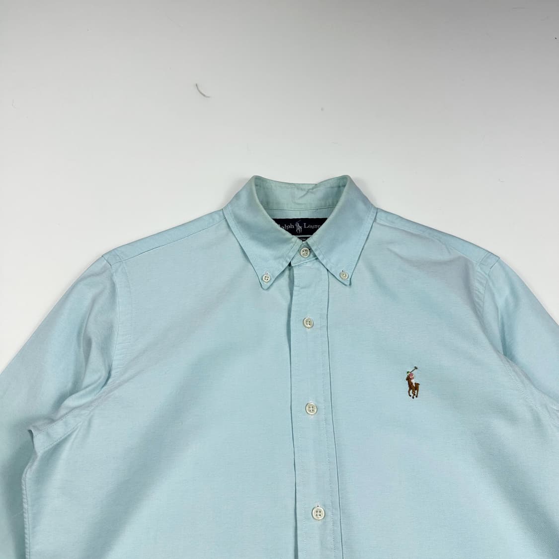폴로 랄프로렌 포니 커스텀 핏 민트 셔츠 (S) 상품이미지1