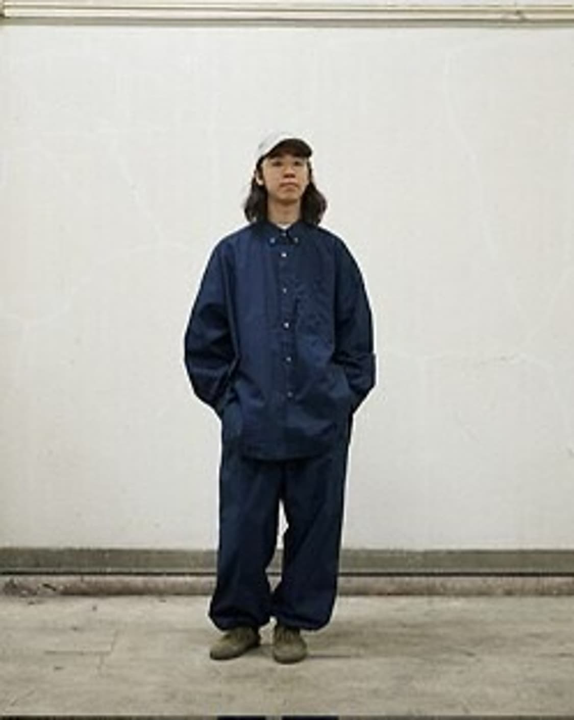 프레쉬서비스 유틸리티 오버팬츠 네이비 상품이미지3