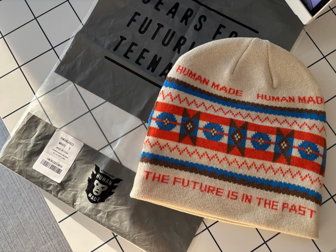 휴먼메이드 자카드 비니 아이보리(새상품) 상품이미지1