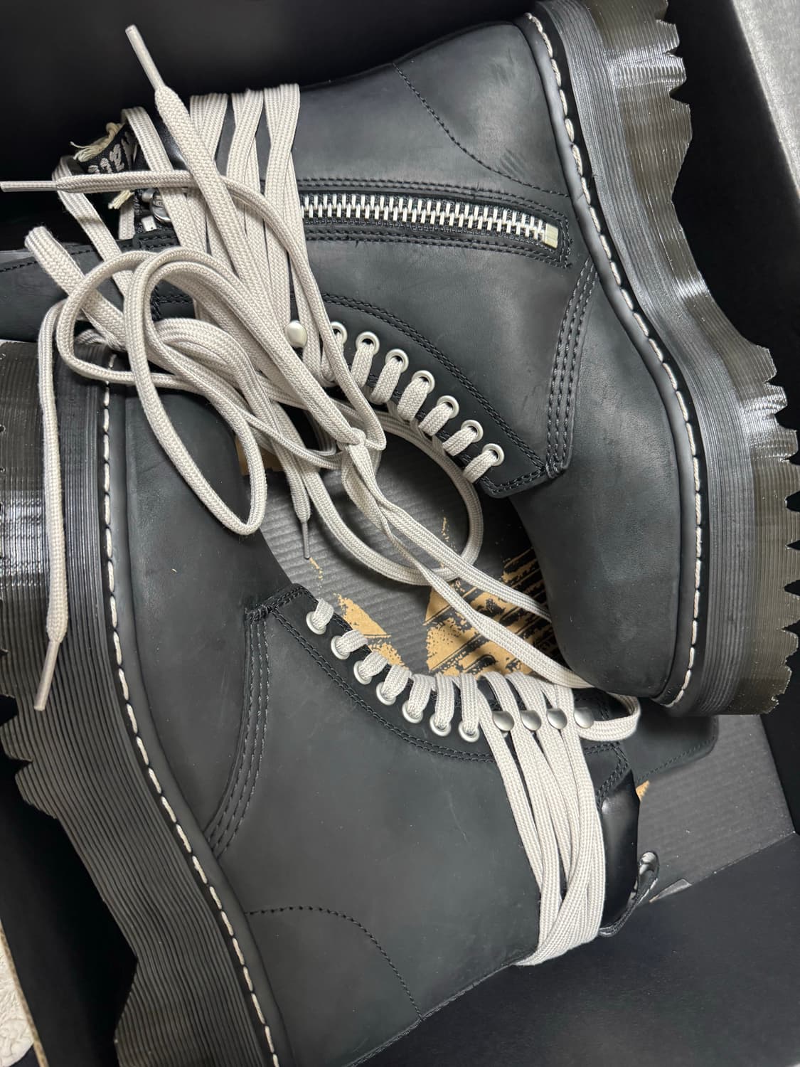 릭오웬스 닥터마틴 스틸토 쿼드 uk8 상품이미지2