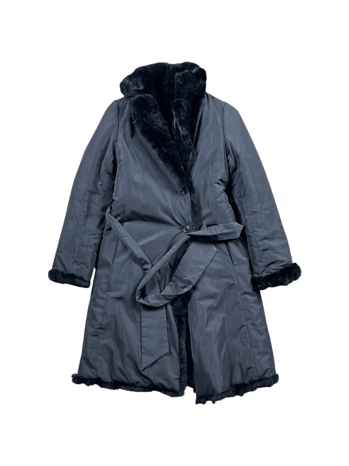 Vintage 토끼 털 리버시블 퍼 코트  상품이미지5