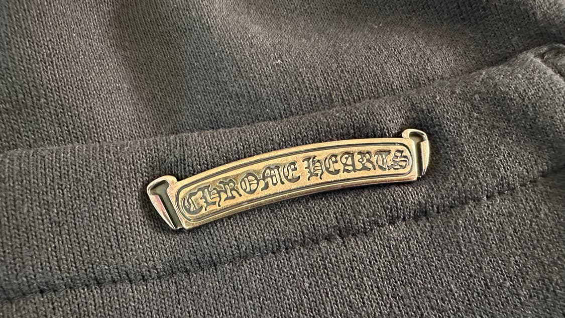 크롬하츠 트리플 크로스 레더패치 스웻쇼츠 블랙 XL 상품이미지5