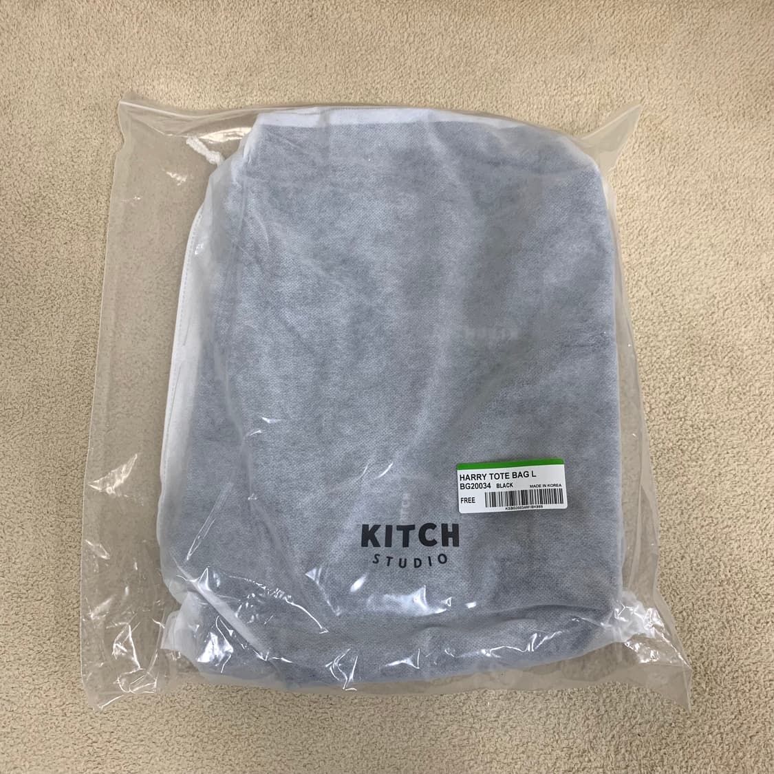 키치스튜디오 해리 토트백(블랙/L) 남자토트백 여자토트백 상품이미지10
