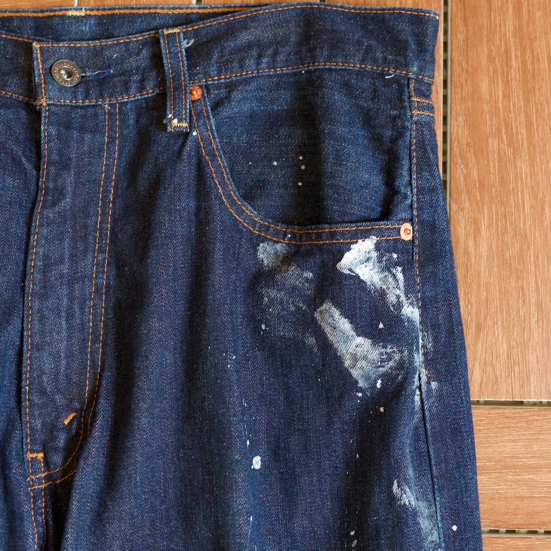 00‘s levi’s 504 painting remake denim 상품이미지5