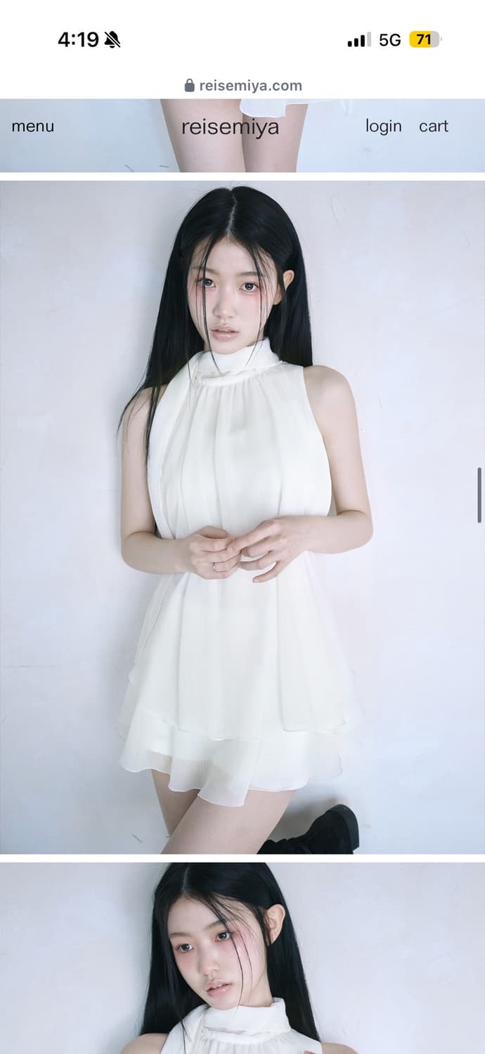 (새상품)reisemiya YUI RUFFLE BLOUSE [IVORY] 상품이미지2