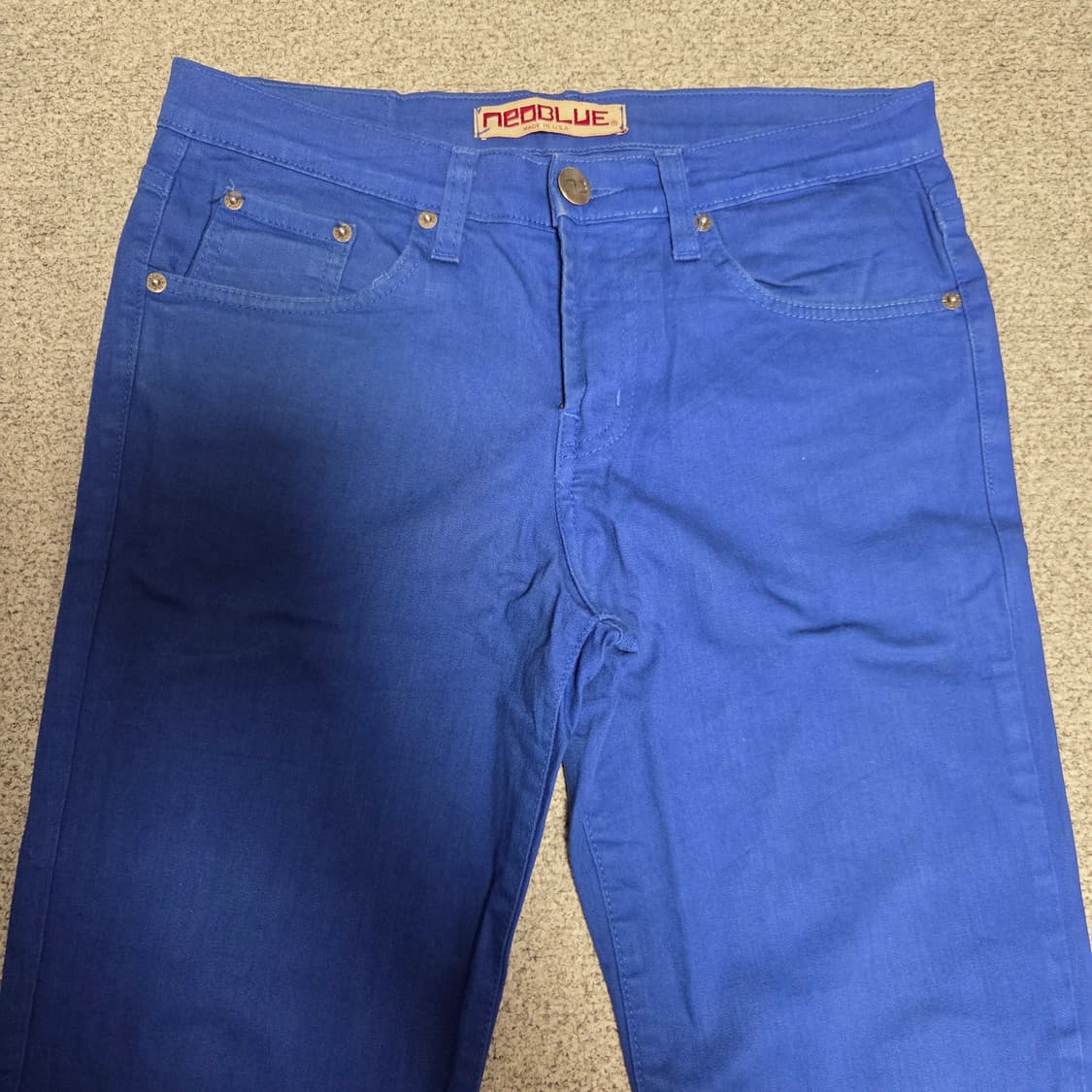 Made in USA 네오블루 데님팬츠 청바지 30-31 상품이미지2