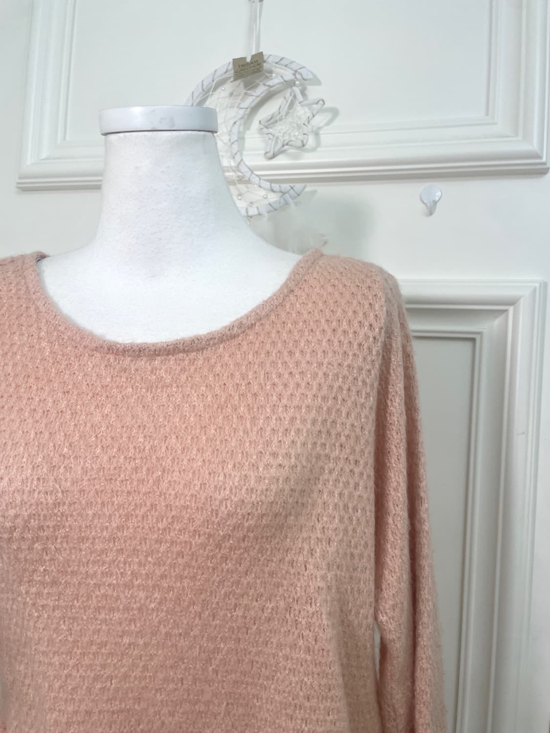 coral side lace-up basic knit top 상품이미지6