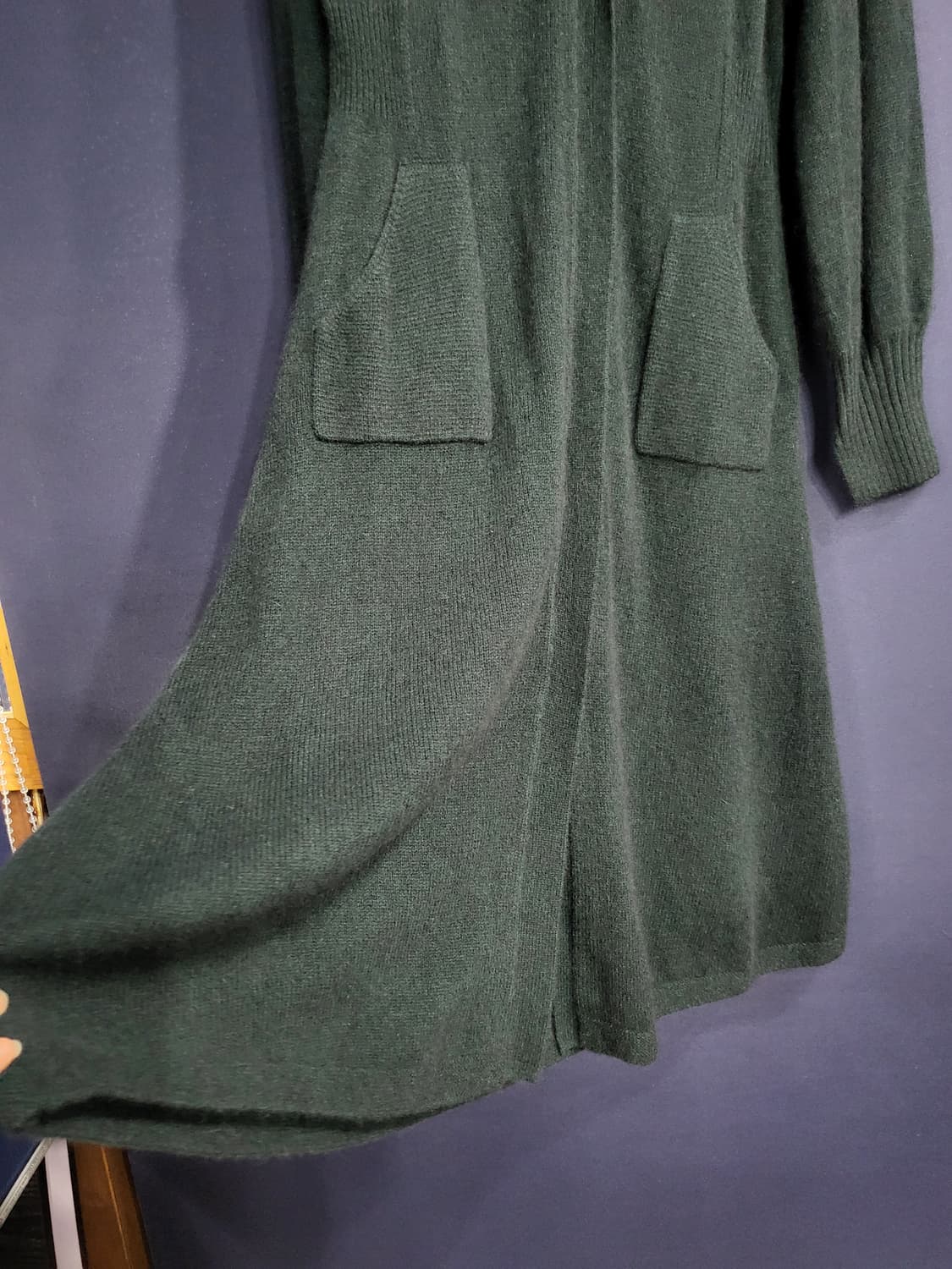 지스튜디오 양모.너구리 니트 롱집업 상품이미지7