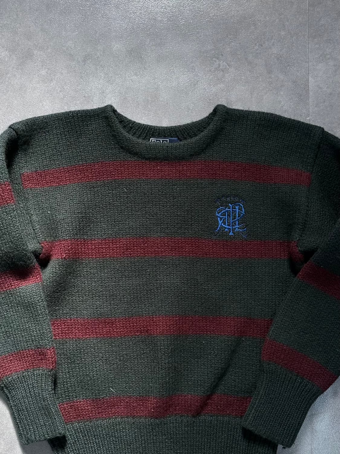 90’s 폴로 보트 넥 해비 울 스웨터 (va.75) 상품이미지4