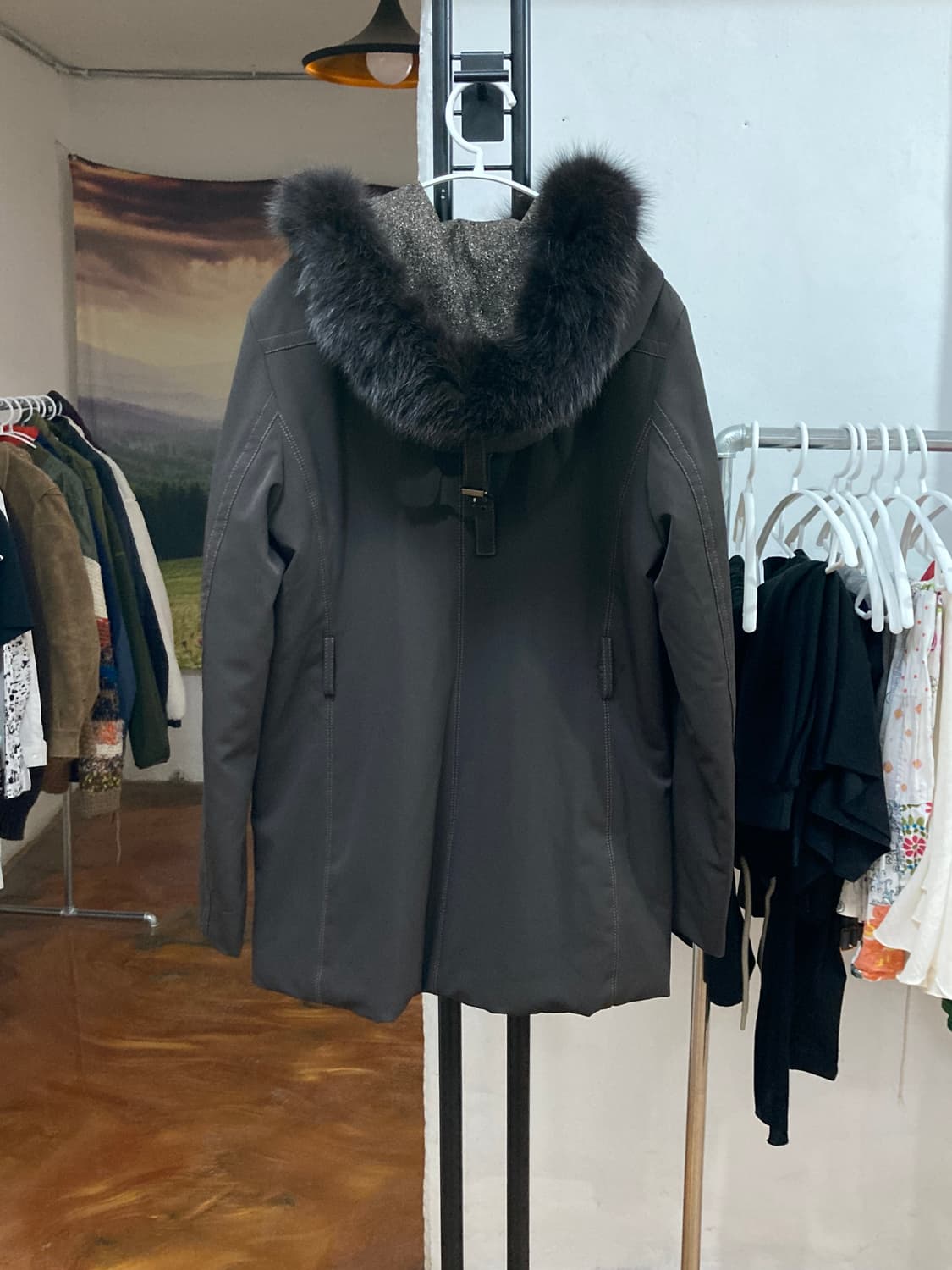 막스마라(Max Mara) 퍼 후드 패딩 코트 상품이미지2