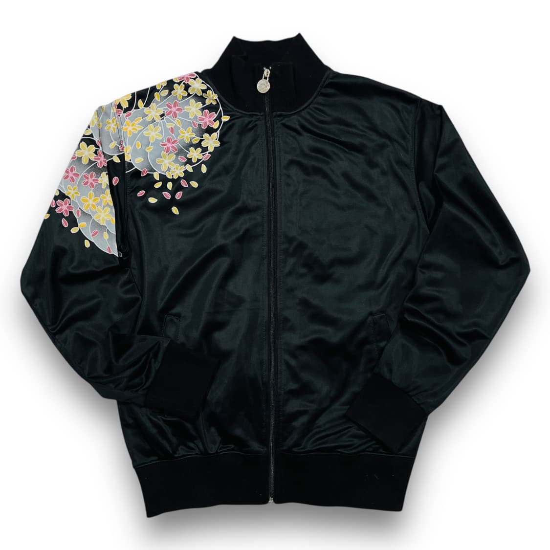 니폰 용호상박 오리엔탈 자수 다크 트랙탑 집업 자켓 상품이미지2