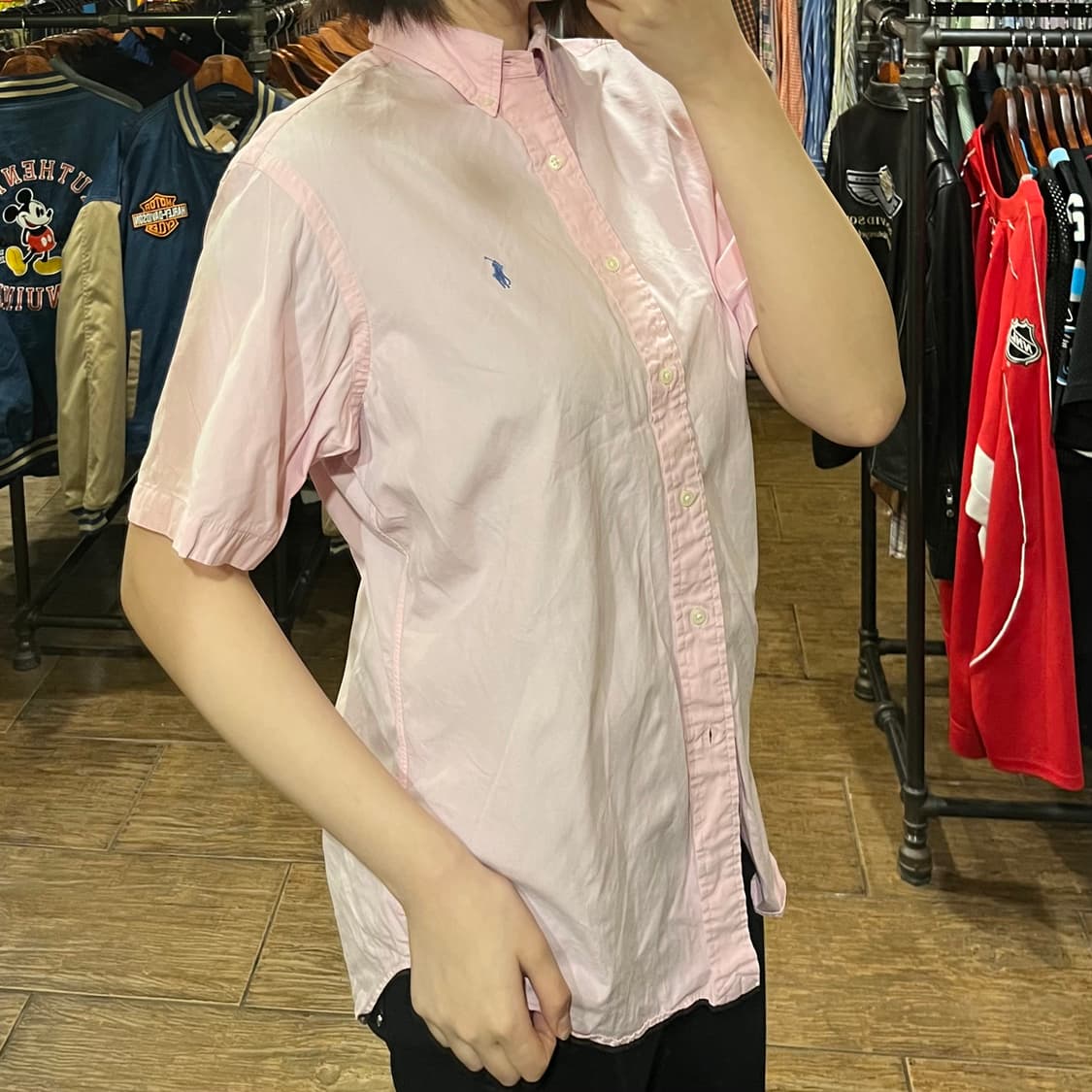 [HI] 폴로 반팔셔츠 연핑크 상품이미지3