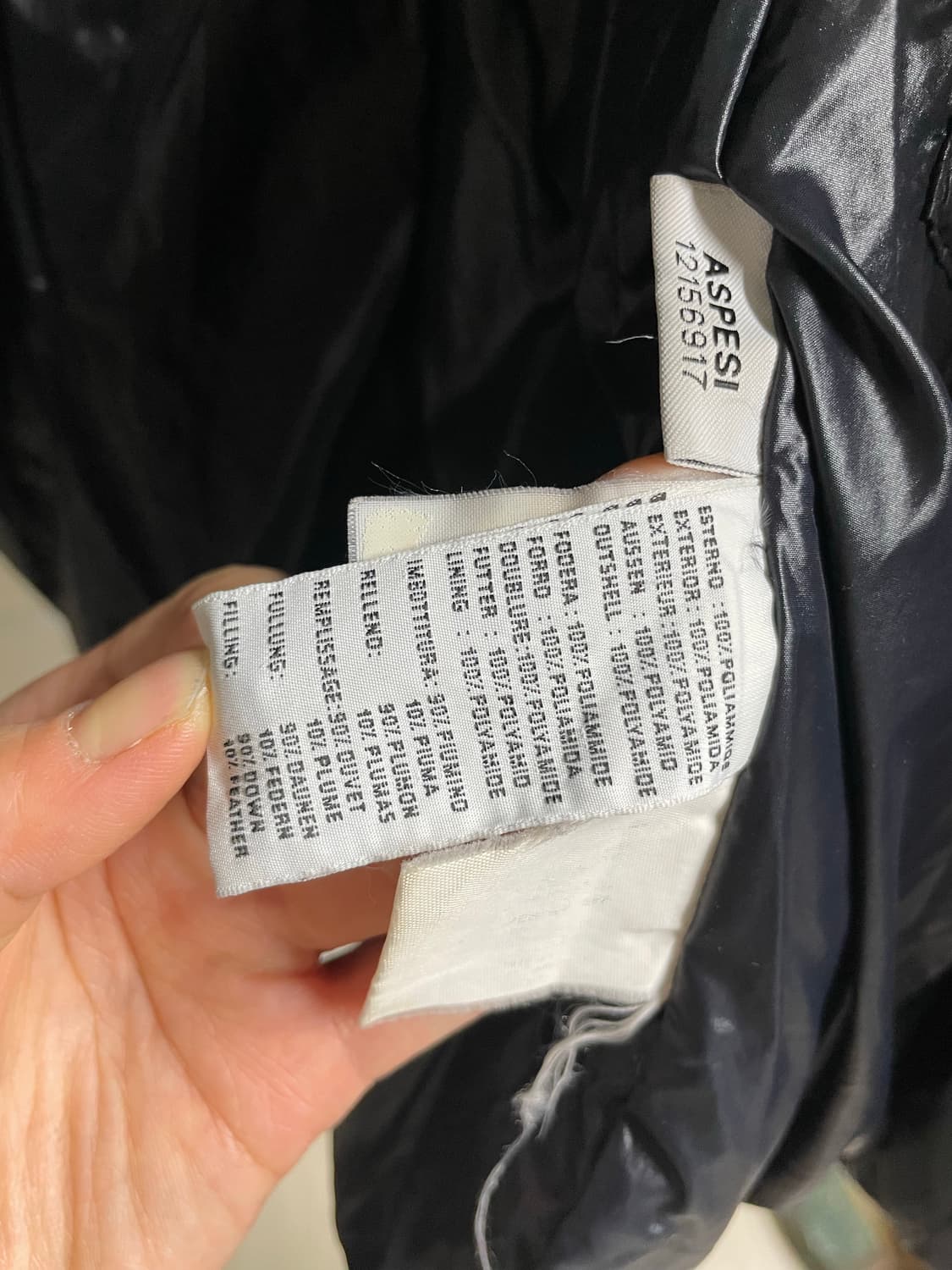 아스페시 ASPESI 유광 구스다운 롱패딩 상품이미지9