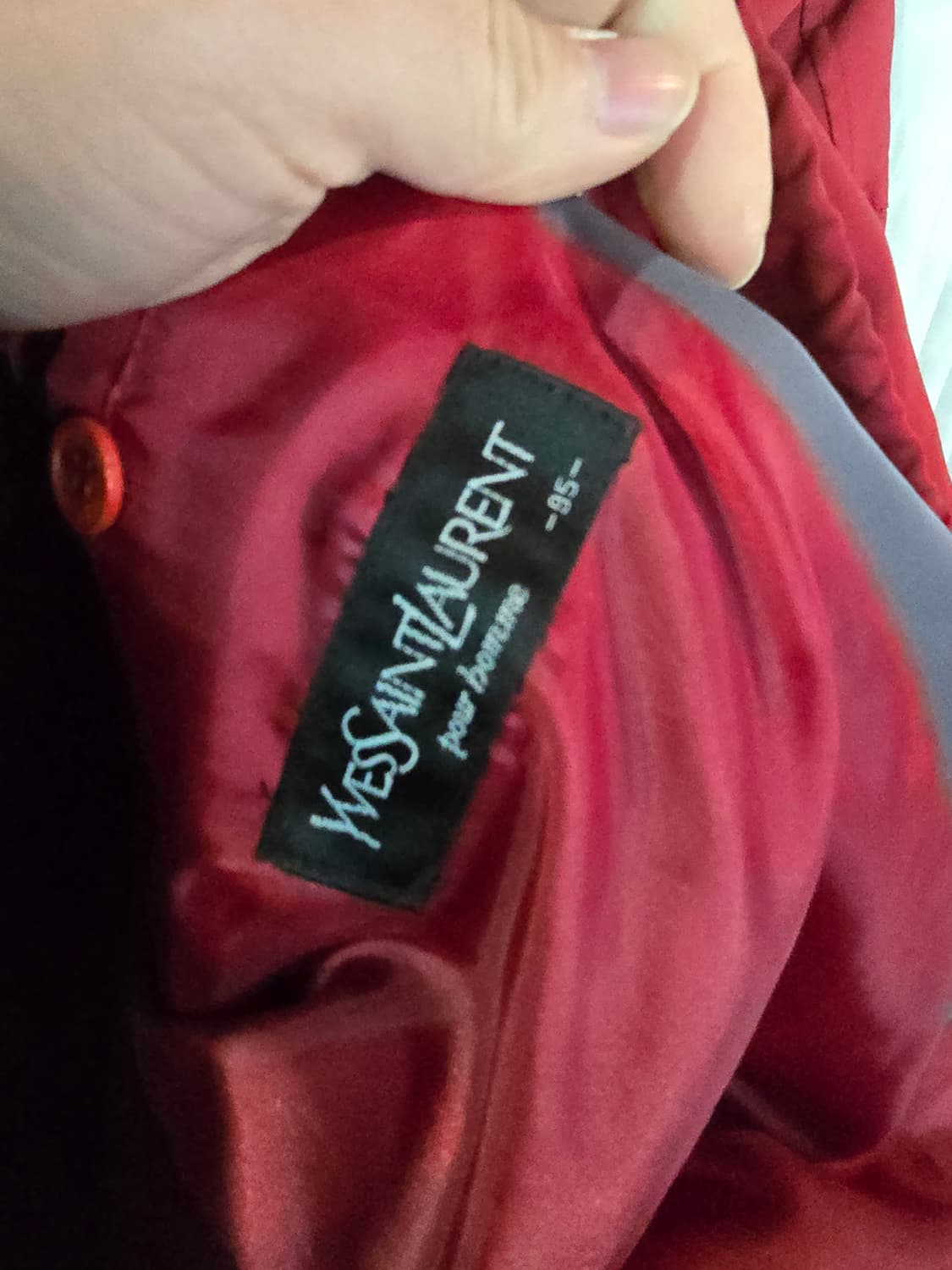 입생로랑 빈티지 레드 컬러 바람막이 자켓 상품이미지5