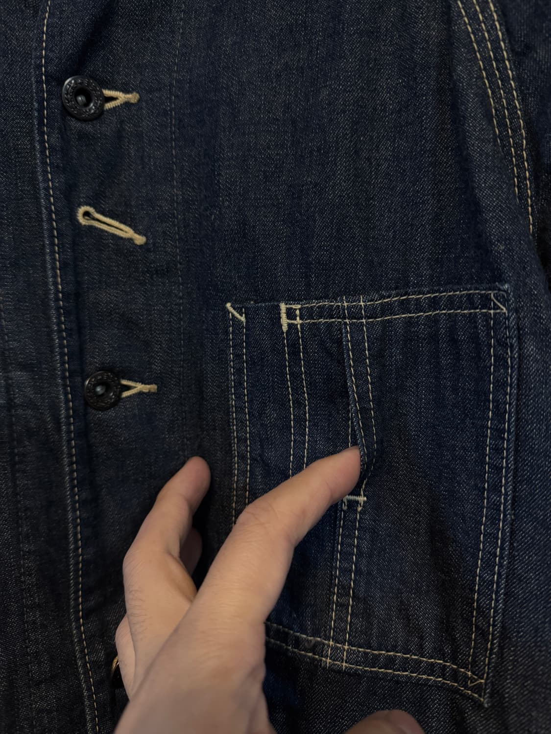 UES RAILWAY 유니언메이드 데님 커버올 자켓 1 상품이미지5