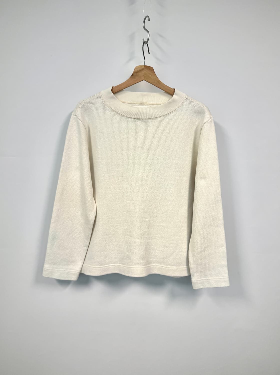 MHL 마가렛호웰 아이보리 코튼 니트 긴팔 티셔츠 2 상품이미지1