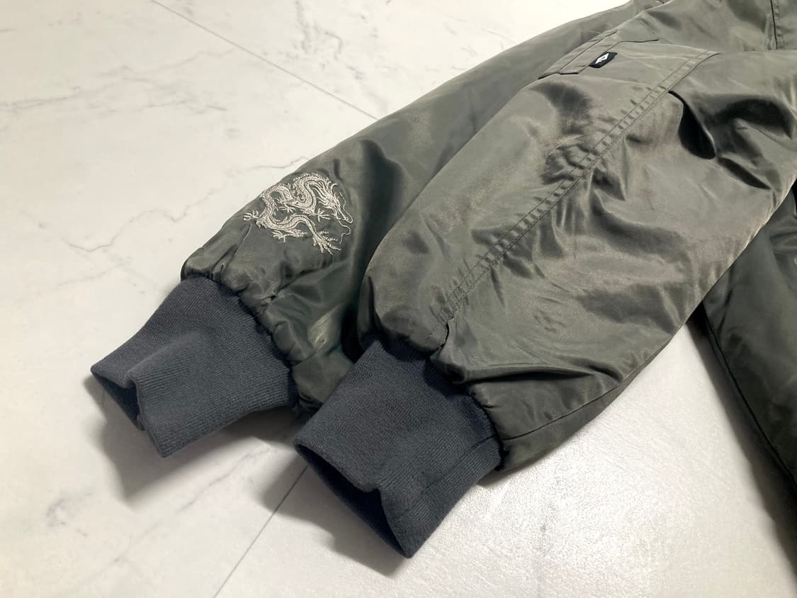 어바웃엠브로 임금 자수 봄버 Ma-1 항공 점퍼 105-110 상품이미지5